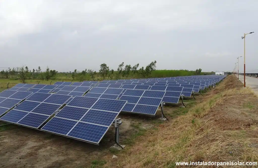 placas solares en terreno rustico